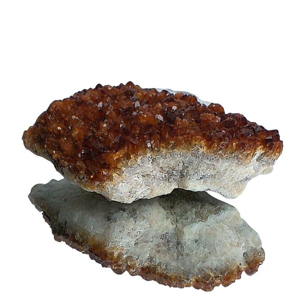 Brazilian Citrine Druzy Crystal In Matrix